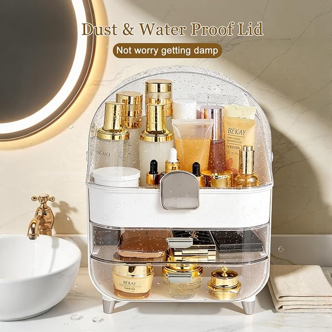 Makeup Organizer with Drawers-Cosmetic Display Case - Image 5