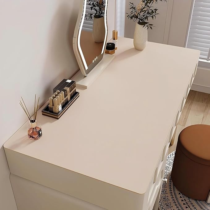 Bloss Extra Large Desk Mat 55" x 24", Non-Slip Dressing Table Cover Protector - Image 2