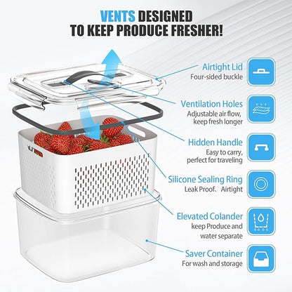5 Pack Fruit Storage Containers - Image 3