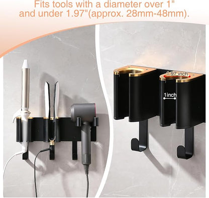 Hair Tool Organizer Wall Mount, Hair Dryer Curling iron Organizer, Flat Iron - Image 5