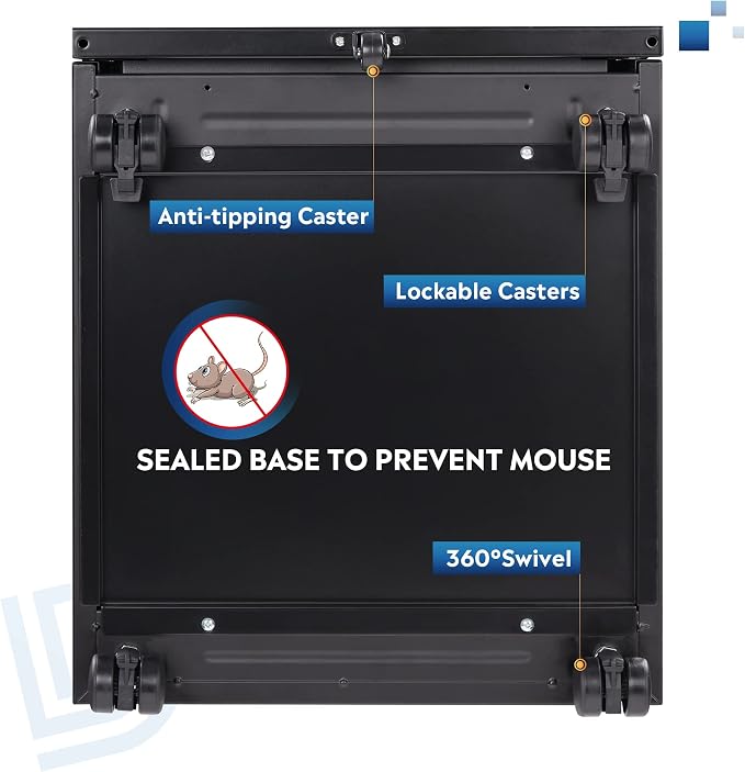 DEVAISE 3 Drawer Mobile File Cabinet - Image 8