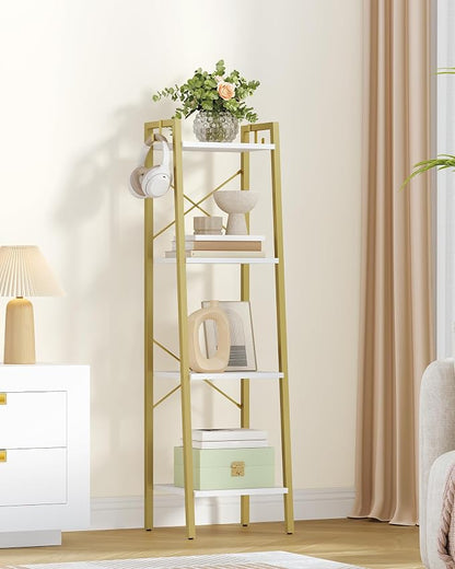 Hzuaneri Ladder Shelf, Freestanding Corner Storage Shelf | Bookcase - Image 7