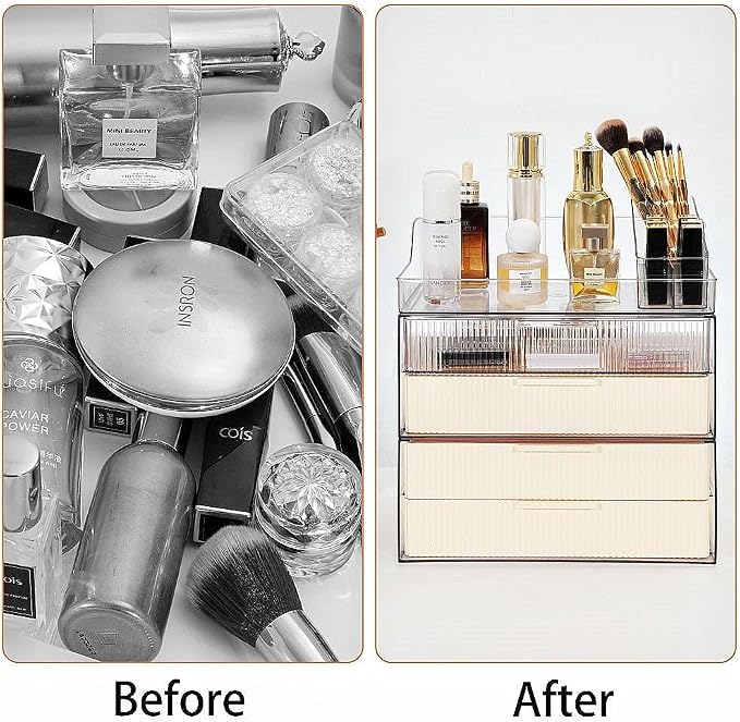 Makeup Organizer Countertop Large Cosmetic Display Cases Cosmetic Organizer - Image 3