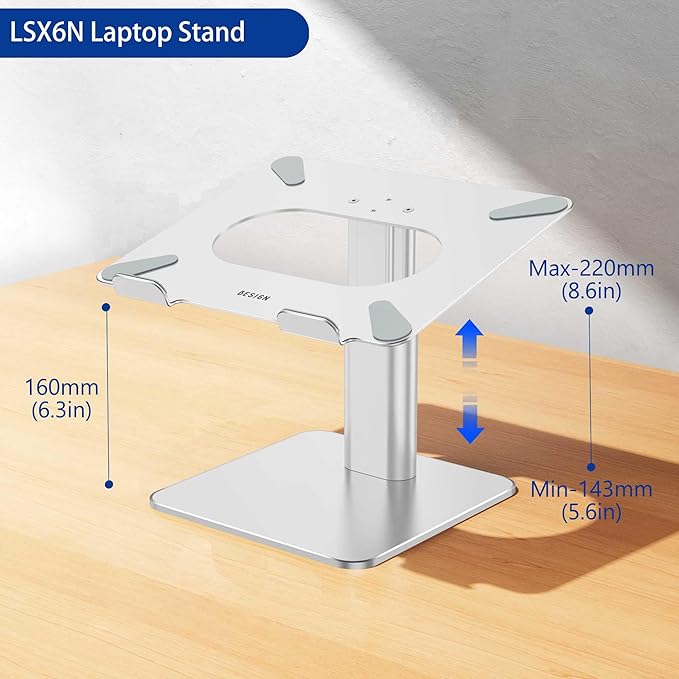 BESIGN LSX6N Laptop Stand, Ergonomic Adjustable Notebook Riser Holder, Computer - Image 4