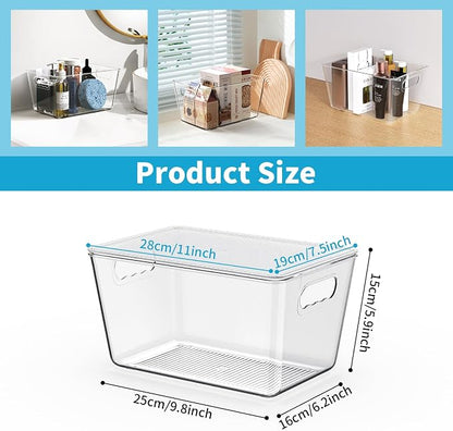 Clear Stackable Storage Bins, Pantry Organizers & Storage Containers, Cabinet - Image 2