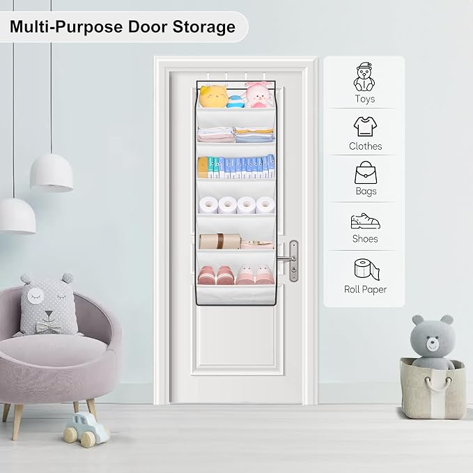SLEEPING LAMB Over The Door Shoe Organizer - Image 7