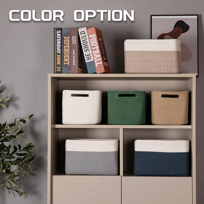 4 Pack Storage Baskets for Organizing, Woven Baskets for Shelves - Image 5