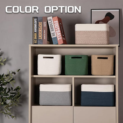 4 Pack Storage Baskets for Organizing, Woven Baskets for Shelves - Image 5