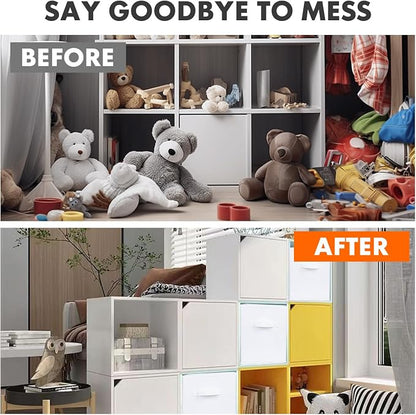 ShellKingdom Storage Bins, Foldable Fabric Storage Cubes and Cloth Organizer - Image 3