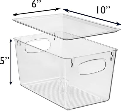 CLEARSPACE Plastic Pantry Organization and Storage Bins - Image 4