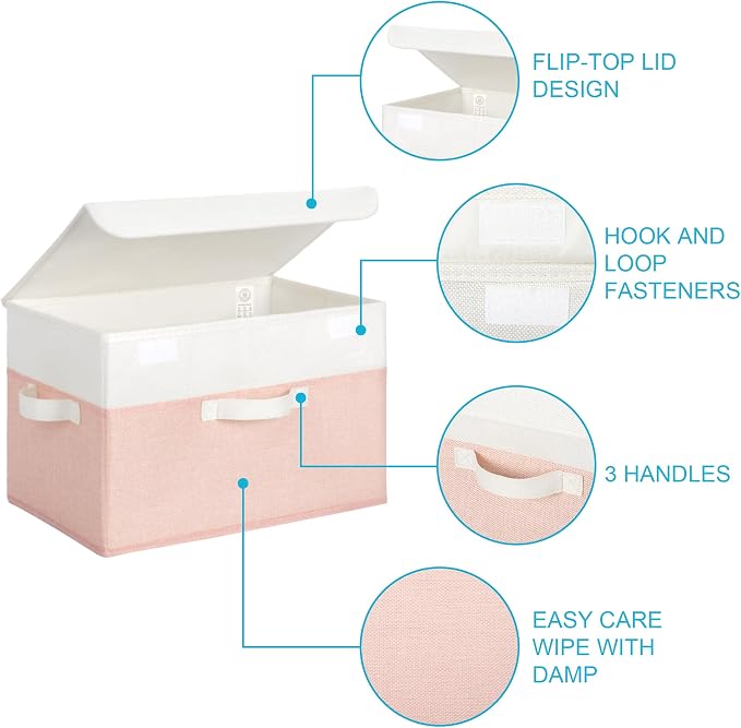 GRANNY SAYS Storage Bins with Lids, Decorative Storage Boxes - Image 5
