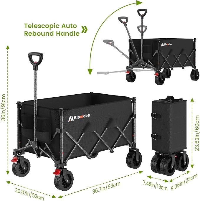 Blomoba Collapsible Wagon Cart - Image 7