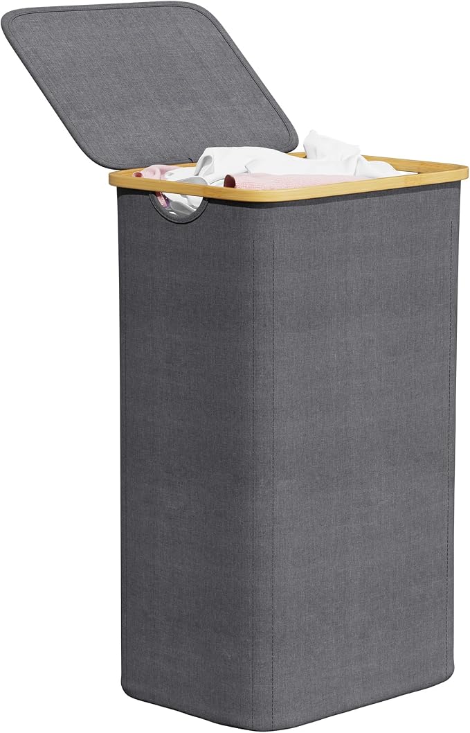 SpaceAid Laundry Hamper with Lid, 110L Large Tall Clothes Basket Bin with by SpaceAid