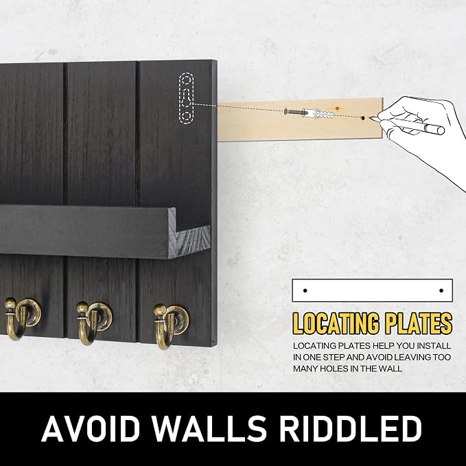 Rebee Vision Farmhouse Key Holder Wall Mount - Image 4