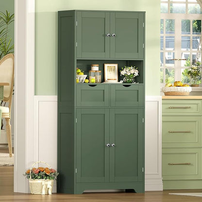 Iwell 58" H Tall Bathroom Storage Cabinet - Image 6