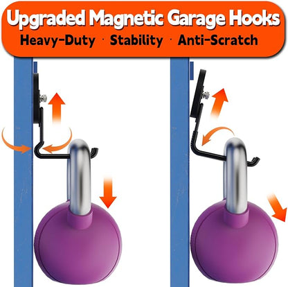 ULIBERMAGNET New Updated Gaint Magnetic Hooks, 2 Pack Heavy Duty Large Magnetic - Image 3