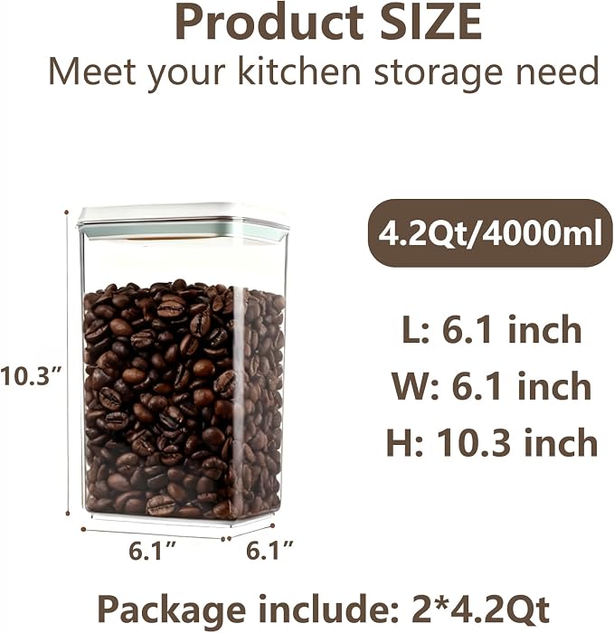 Pop Food Storage Containers Set Large Airtight Food Storage Containers - Image 4