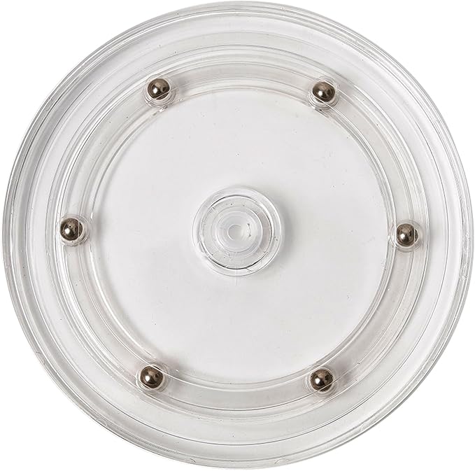 9 inch Small Lazy Susan Turntable Acrylic Ball Bearing Rotating Tray by DGTANGYIN