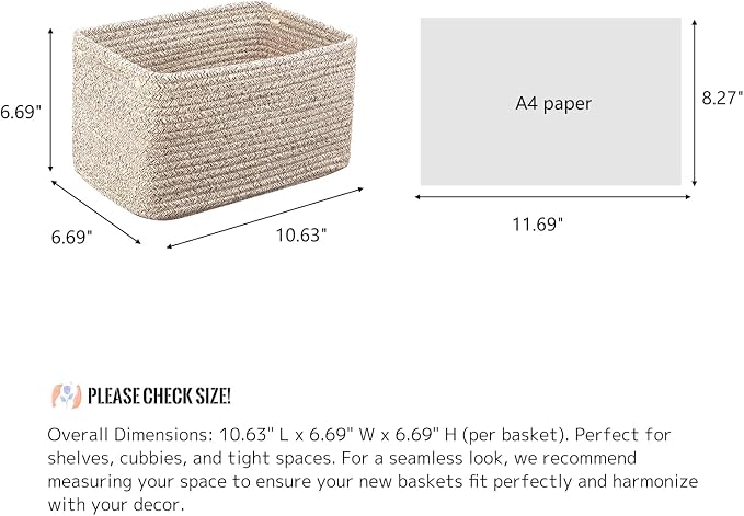 Small Cotton Rope Basket – Storage Bin - Image 2