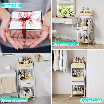 HapiRm Floor Makeup Organizer Cart - Image 7