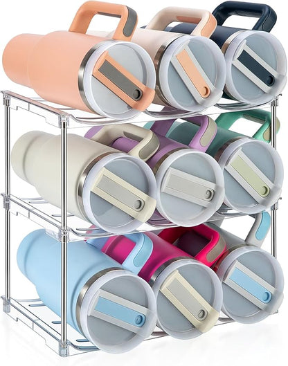 Water Bottle Organizer for Stanley 40 oz Tumbler, Stackable Tumbler Storage by SBOSBO