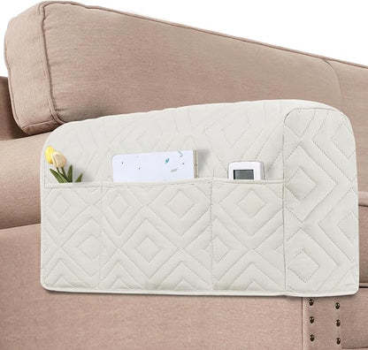 H.VERSAILTEX Armrest Covers for Sofa Water Resistant Couch Arm Covers Remote by HVERSAILTEX
