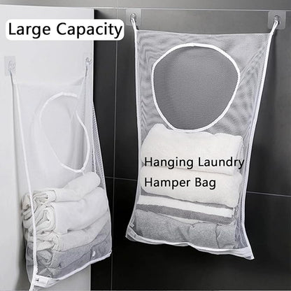Hanging Laundry Hamper Bag, 2 Pack Over The Door Hanging Laundry Bag, 30 x 20 - Image 8