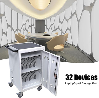 Laptop Charging Cart, 32 Devices, Fast Charging, Security Storage, Easy Use - Image 2