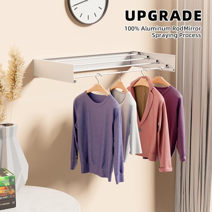 ZMBESUP Wall Mounted Drying Rack - Image 8