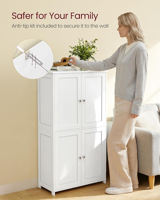 VASAGLE Floor Storage Cabinet, Shaker Cabinet - Image 7