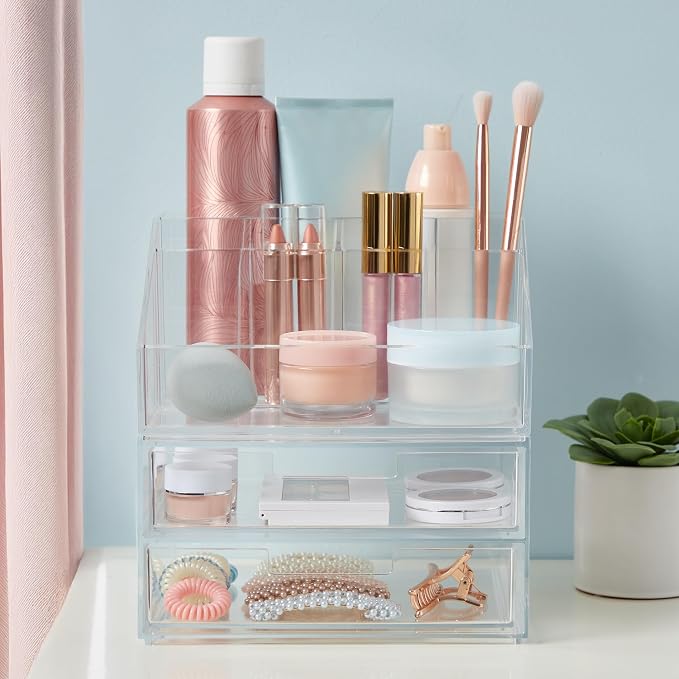 STORi Stackable Desk and Drawer Organizer, 6 Compartment Caddy - Image 9