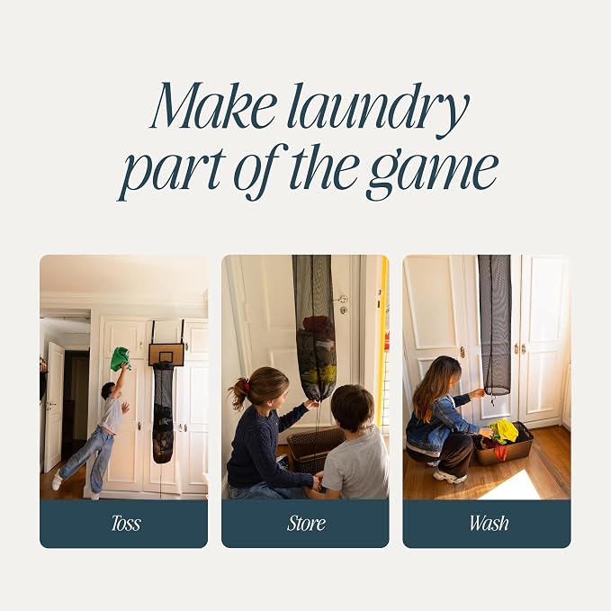 ActiveJoy – Basketball Laundry Hamper – Wooden Backboard & Mesh Hoop Laundry - Image 4