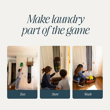 ActiveJoy – Basketball Laundry Hamper – Wooden Backboard & Mesh Hoop Laundry - Image 4