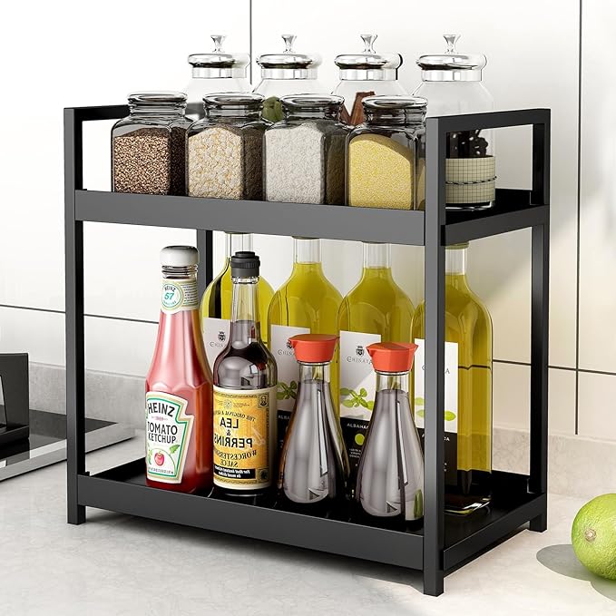 Bathroom Counter Organizer 2 Tier Vanity Storage Countertop Shelf Makeup - Image 4