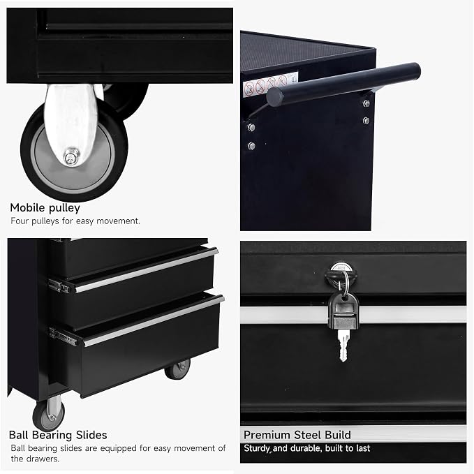 5-Drawer Rolling Tool Chest - Image 6