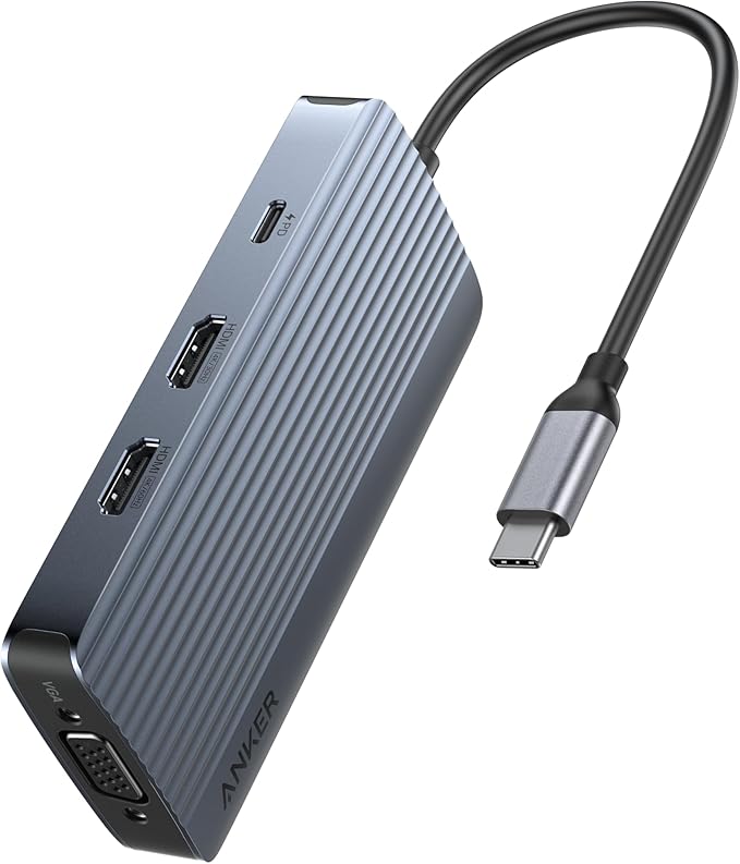 Anker 8-in-1 USB-C Hub, USB C Docking Station Triple Display Multi-Port Dongle by Unknown
