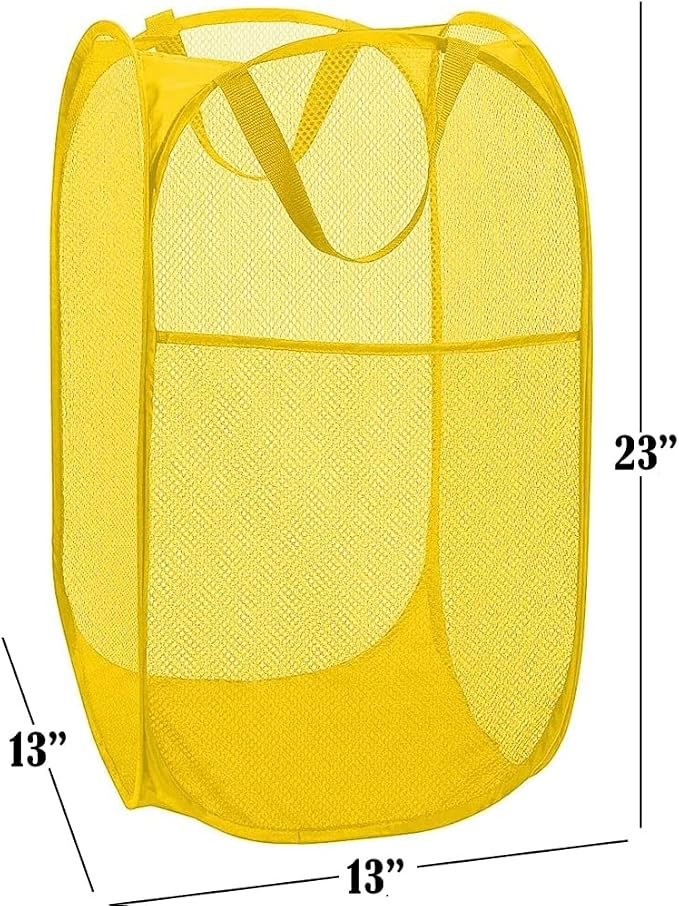 BATTOO Deluxe Strong Mesh Pop up Laundry Hamper Basket - Image 2