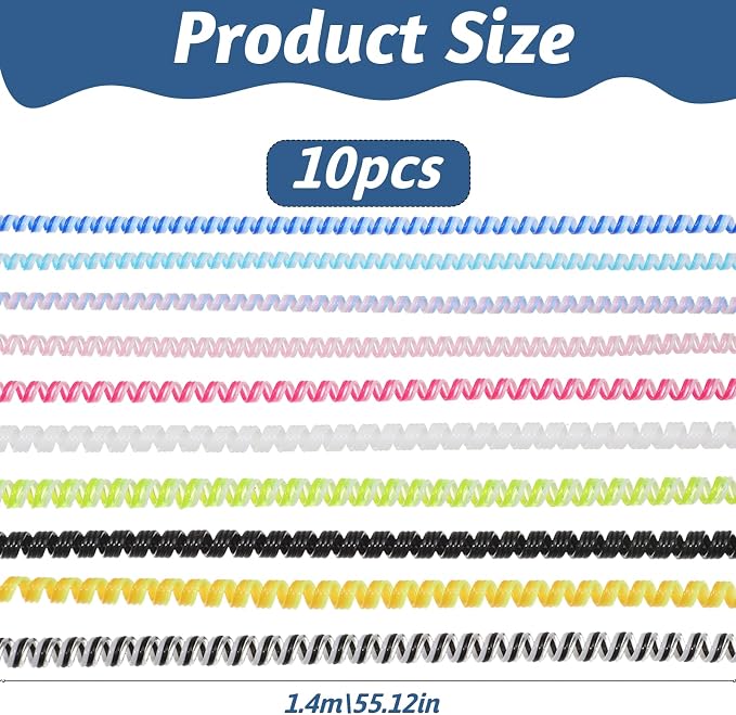 SHENLIU 10Pcs Spiral Cable Protector, Chargers Cord Protector from Pets No Chew - Image 2