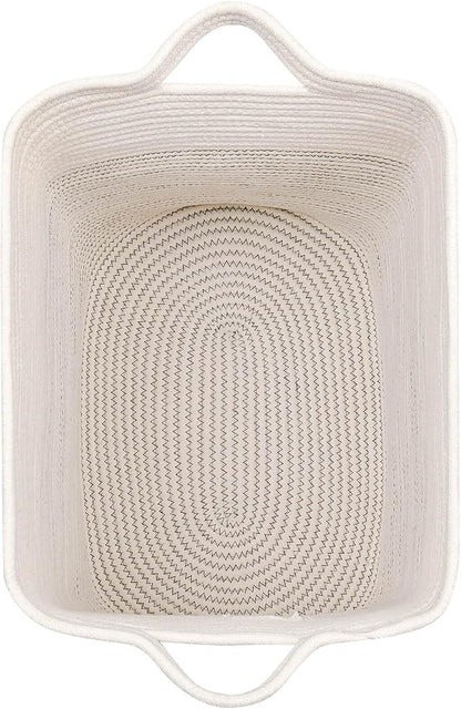 Storage Baskets for Clothes Fabric Cotton Rope Storage Basket - Image 6