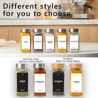 Deco haus Empty Glass Spice Jars - Image 5