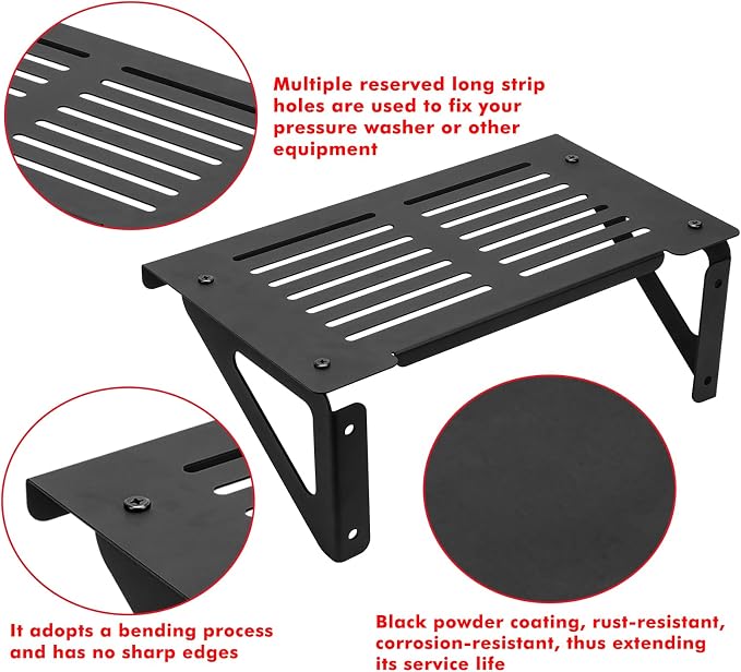 Heavy Duty Metal Pressure Washer Shelf, Garage pressure washer shelf, Power - Image 4