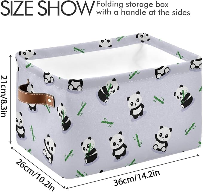 ZAZYXTJ Cute Panda Storage Basket - Image 3