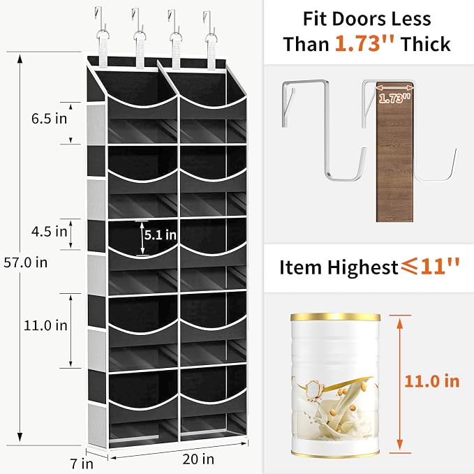 Aokeyee Over the Door Storage Organizer - Image 3