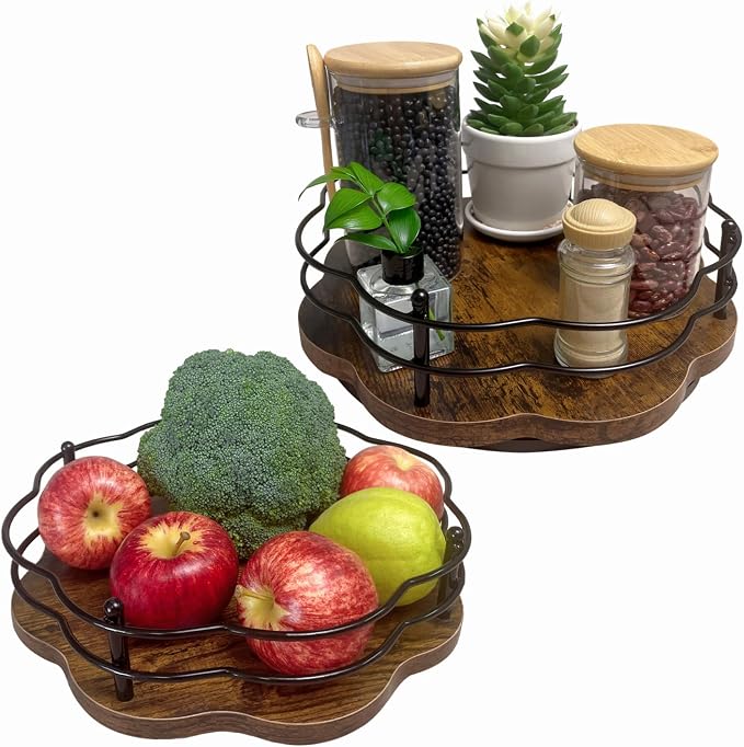 2 Pack, 360° Rotating Lazy Susan Organization and Storage by BaiWinlar
