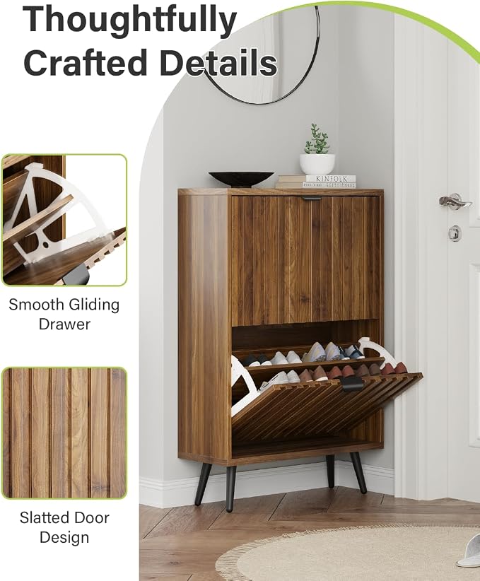 Smart FENDEE Fluted Shoe Storage - Image 5