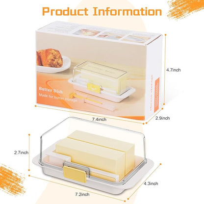 White Airtight Butter Dish - Image 7