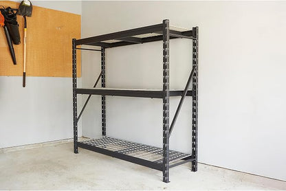 Ironton Industrial Shelving Rack, 3 Storage Shelves Steel Construction 3-Tier - Image 2