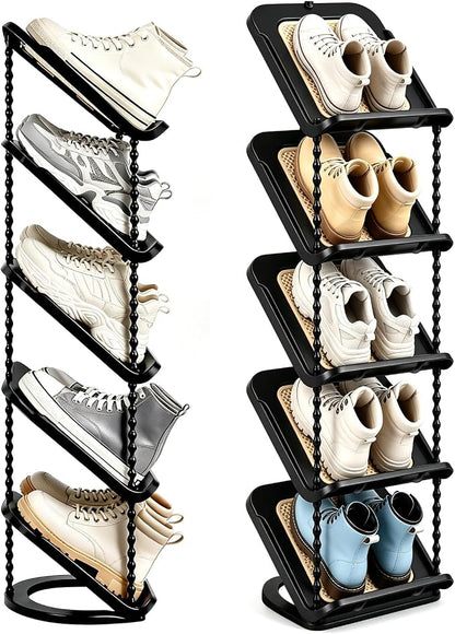 Patinao Sloping Narrow Shoe Rack 5 Tiers by Patinao
