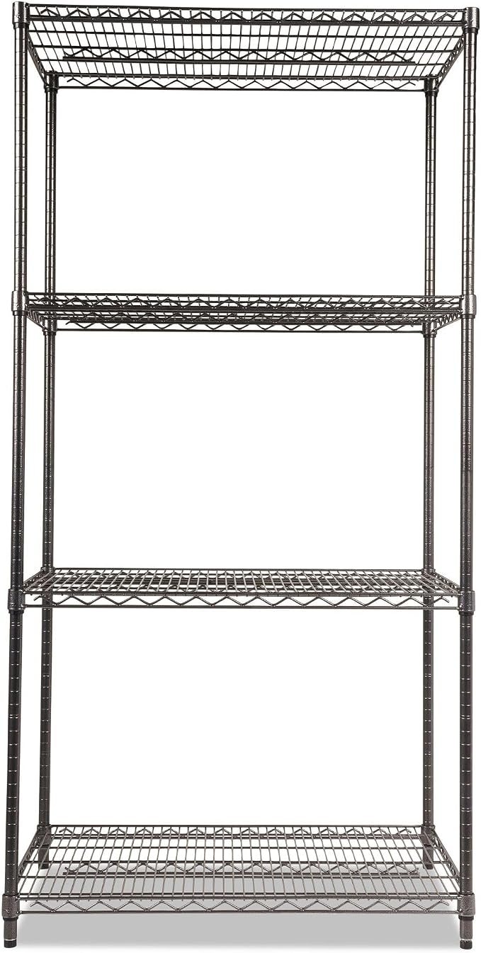 Alera Wire Shelving Starter Kit, Four-Shelf, 36w X 24d X 72h - Image 3