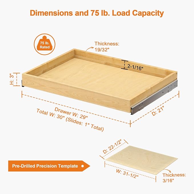 ALINE FURNITURE Pull Out Drawers - Image 3